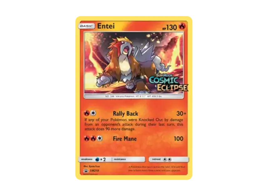 Entei P [SM219] (Sun & Moon "Promotional Card")