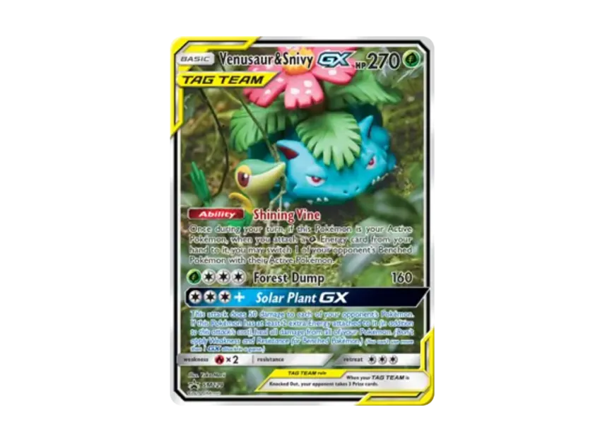 Venusaur & Snivy GX P [SM229] (Sun & Moon "Promotional Card")