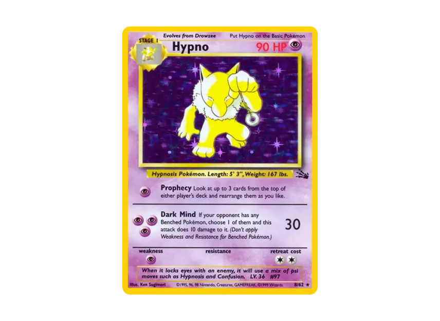 Hypno R [62-FOSSIL 8/62] [EN] (Base "Fossil")