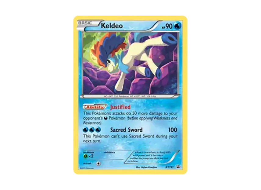 Keldeo P [XY191] (XY "Promotional Card")