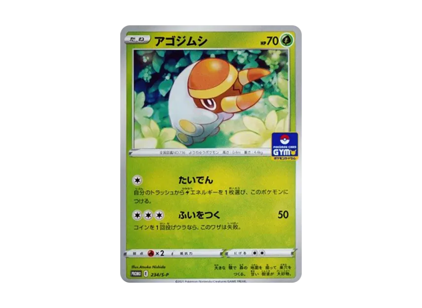Grubbin : PROMO P [S-P 234] (Pokemon Card Game Sword & Shield Promo Card Pack "8th edition")