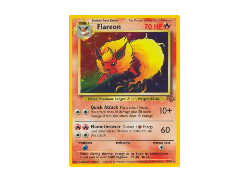 Flareon R [64-JUNGLE 3/64] [EN] (Base "Jungle")