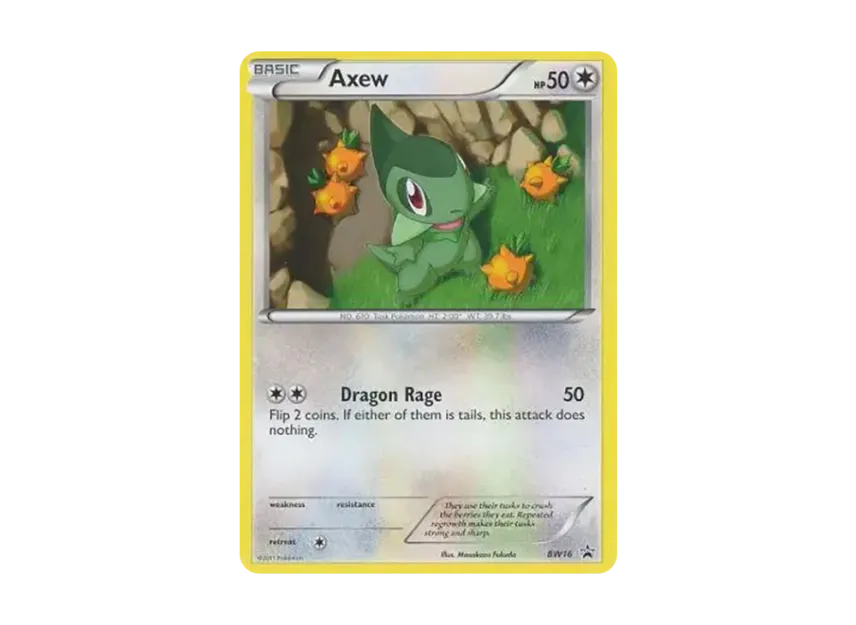 Axew P [BW16] (Black & White "Promotional Card")