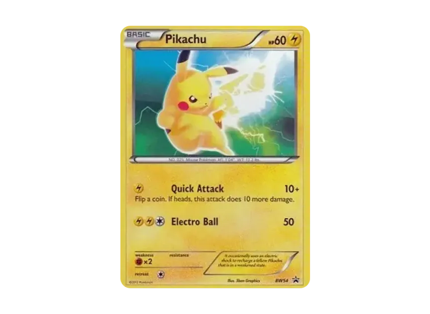 Pikachu P [BW54] (Black & White "Promotional Card")
