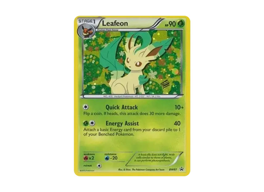 Leafeon P [BW87] (Black & White "Promotional Card")