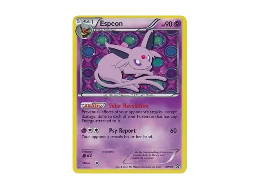 Espeon P [BW92] (Black & White "Promotional Card")
