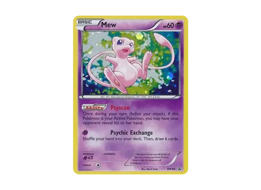 Mew P [BW98] (Black & White "Promotional Card")