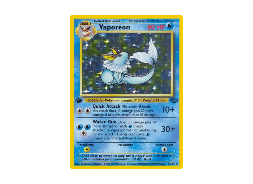 Vaporeon R [64-JUNGLE 12/64] [EN] (Base "Jungle")
