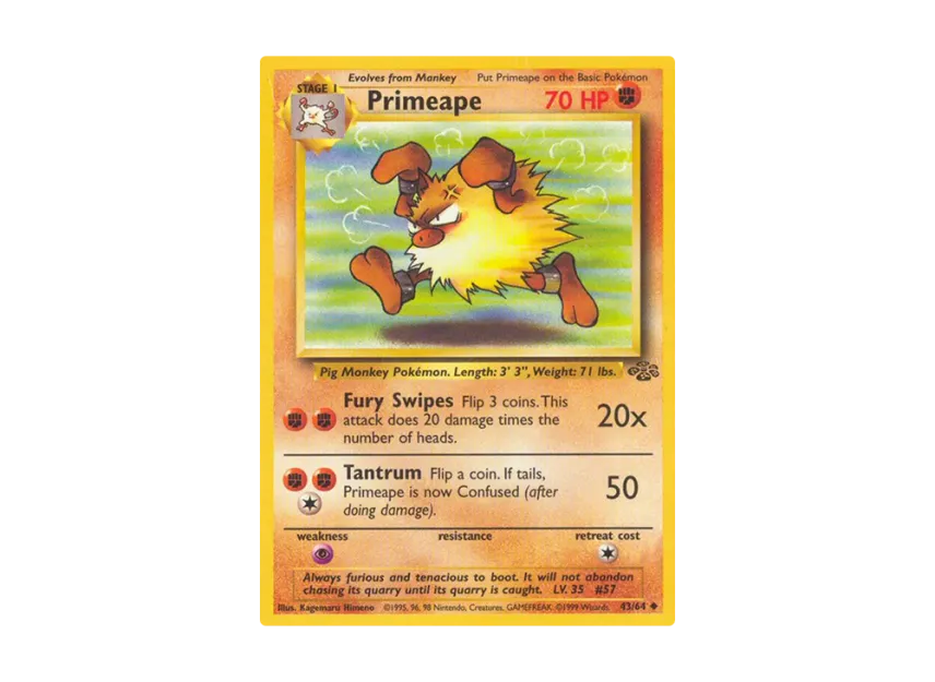 Primeape U [64-JUNGLE 43/64] [EN] (Base "Jungle")