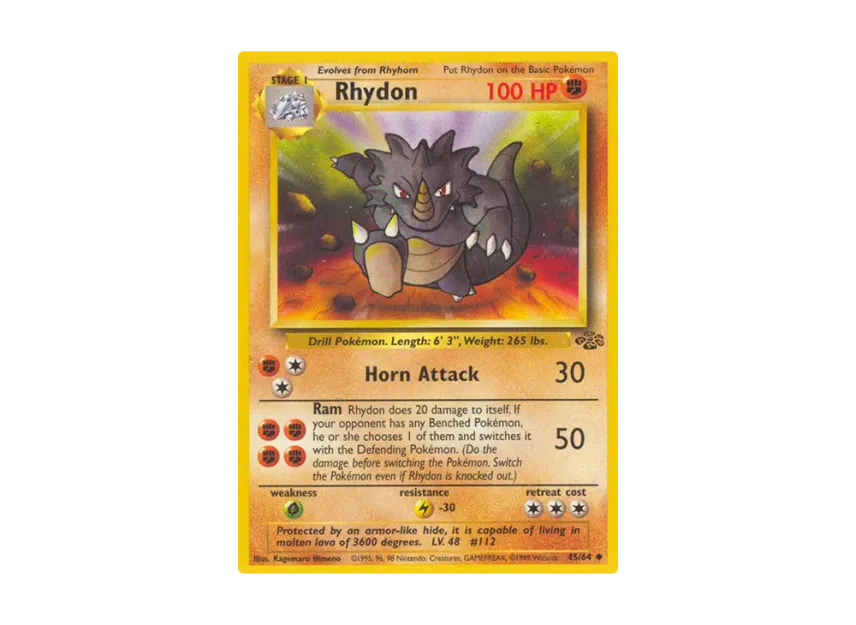 Rhydon U [64-JUNGLE 45/64] [EN] (Base "Jungle")
