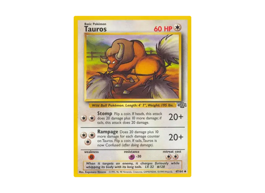 Tauros U [64-JUNGLE 47/64] [EN] (Base "Jungle")