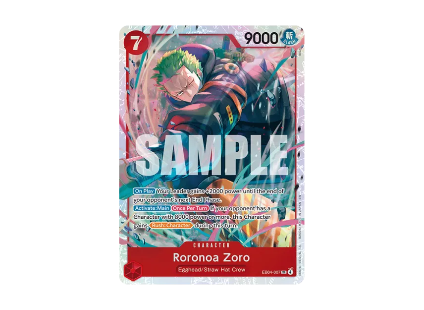 Roronoa Zoro SR [EB04-007] [EN] (Booster Pack "ADVENTURE ON KAMI’S ISLAND")