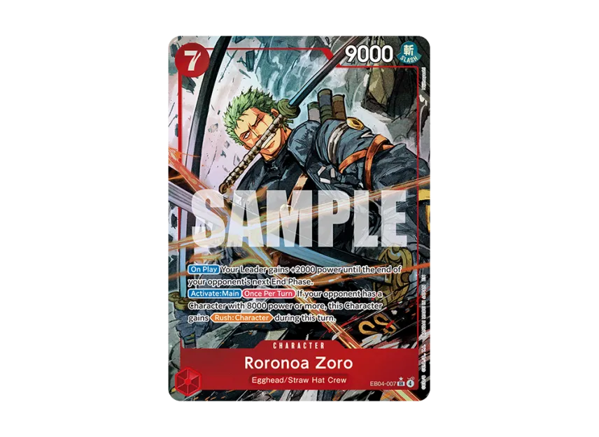Roronoa Zoro SR-P [EB04-007] [EN] (Booster Pack "ADVENTURE ON KAMI’S ISLAND")