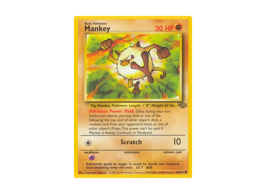 Mankey C [64-JUNGLE 55/64] [EN] (Base "Jungle")