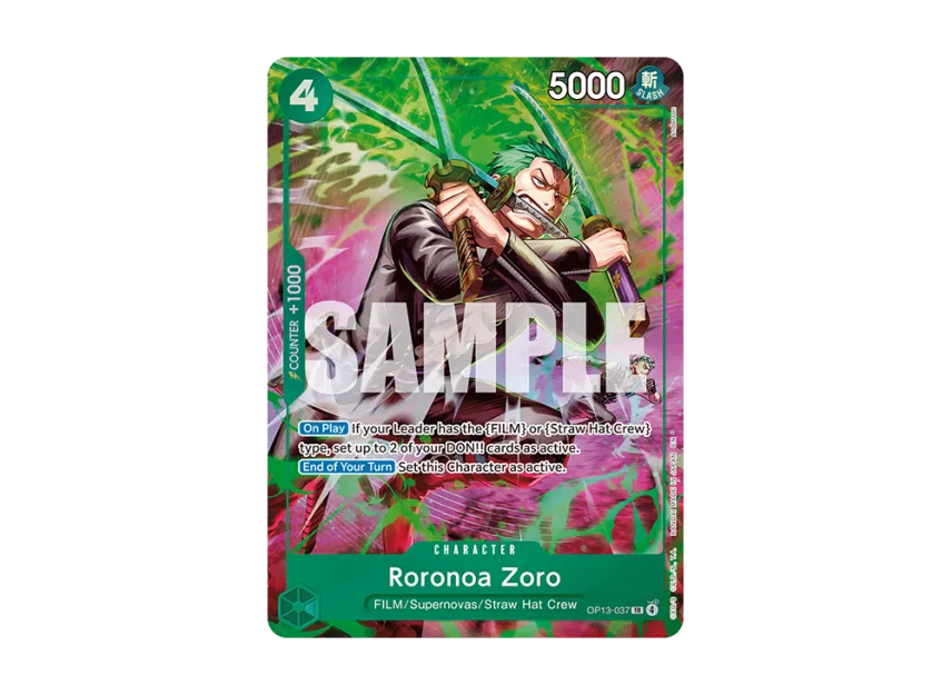 Roronoa Zoro TR [OP13-037] [EN] (Booster Pack "ADVENTURE ON KAMI’S ISLAND")