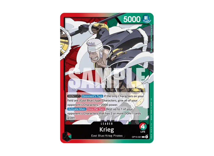 Krieg L [OP15-001] [EN] (Booster Pack "ADVENTURE ON KAMI’S ISLAND")