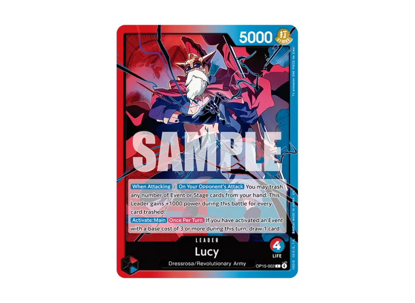 Lucy L [OP15-002] [EN] (Booster Pack "ADVENTURE ON KAMI’S ISLAND")