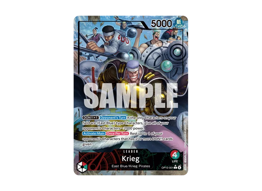 Krieg L-P [OP15-001] [EN] (Booster Pack "ADVENTURE ON KAMI’S ISLAND")