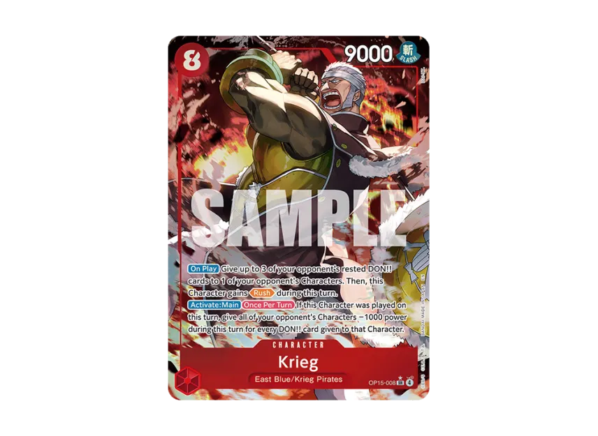 Krieg SR-P [OP15-008] [EN] (Booster Pack "ADVENTURE ON KAMI’S ISLAND")