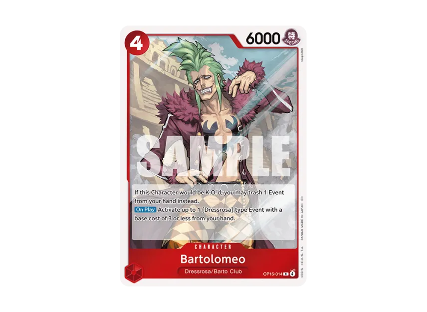 Bartolomeo R [OP15-014] [EN] (Booster Pack "ADVENTURE ON KAMI’S ISLAND")