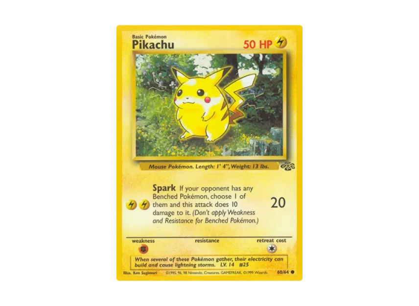 Pikachu C [64-JUNGLE 60/64] [EN] (Base "Jungle")