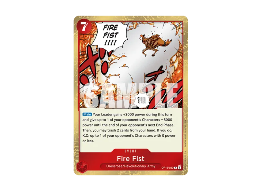 Fire Fist R [OP15-020] [EN] (Booster Pack "ADVENTURE ON KAMI’S ISLAND")