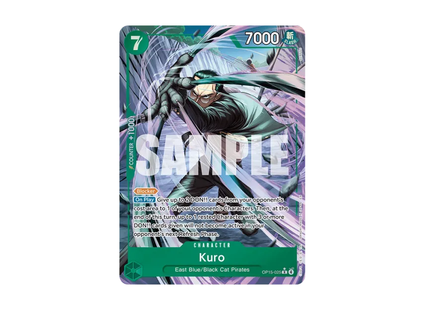 Kuro R-P [OP15-025] [EN] (Booster Pack "ADVENTURE ON KAMI’S ISLAND")