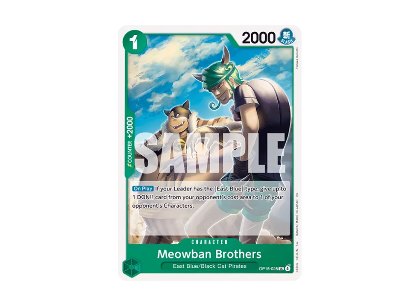 Meowban brothers UC [OP15-028] [EN] (Booster Pack "ADVENTURE ON KAMI’S ISLAND")