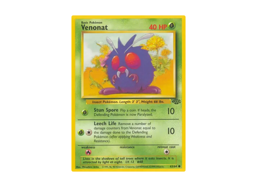Venonat C [64-JUNGLE 63/64] [EN] (Base "Jungle")