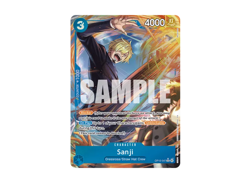 Sanji R-P [OP15-047] [EN] (Booster Pack "ADVENTURE ON KAMI’S ISLAND")
