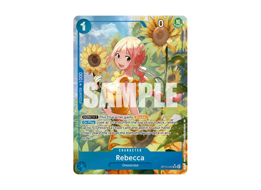 Rebecca SR-P [OP15-053] [EN] (Booster Pack "ADVENTURE ON KAMI’S ISLAND")