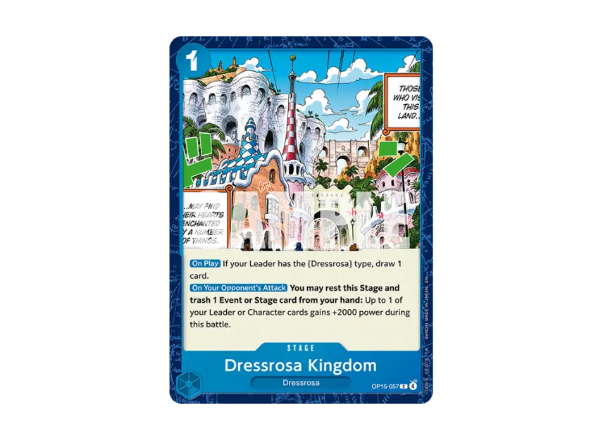 Dressrosa Kingdom C [OP15-057] [EN] (Booster Pack "ADVENTURE ON KAMI’S ISLAND")
