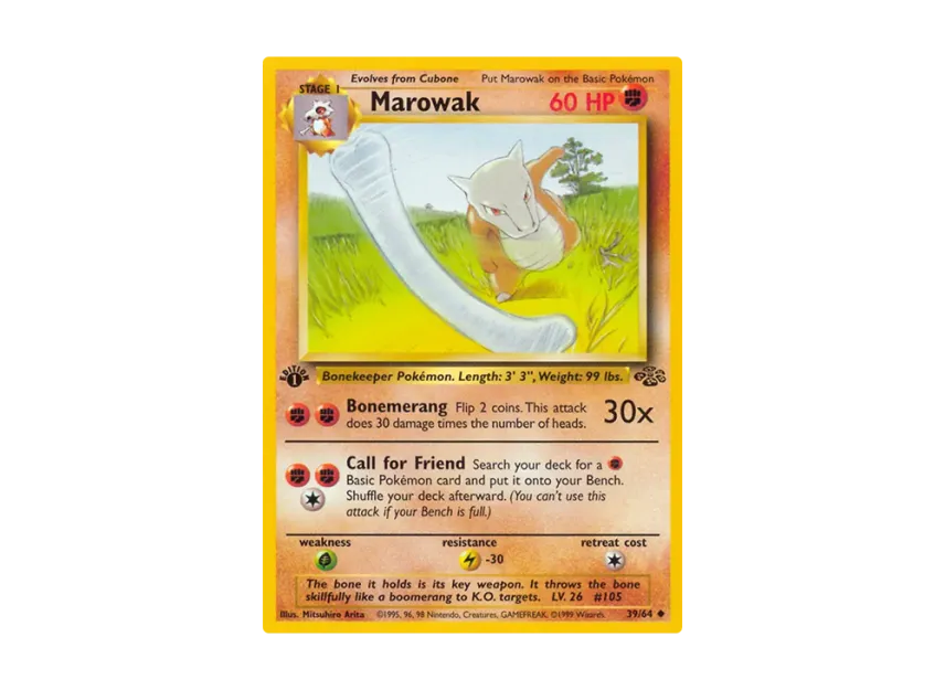 Marowak U : 1ED [64-JUNGLE 39/64] [EN] (Base "Jungle")