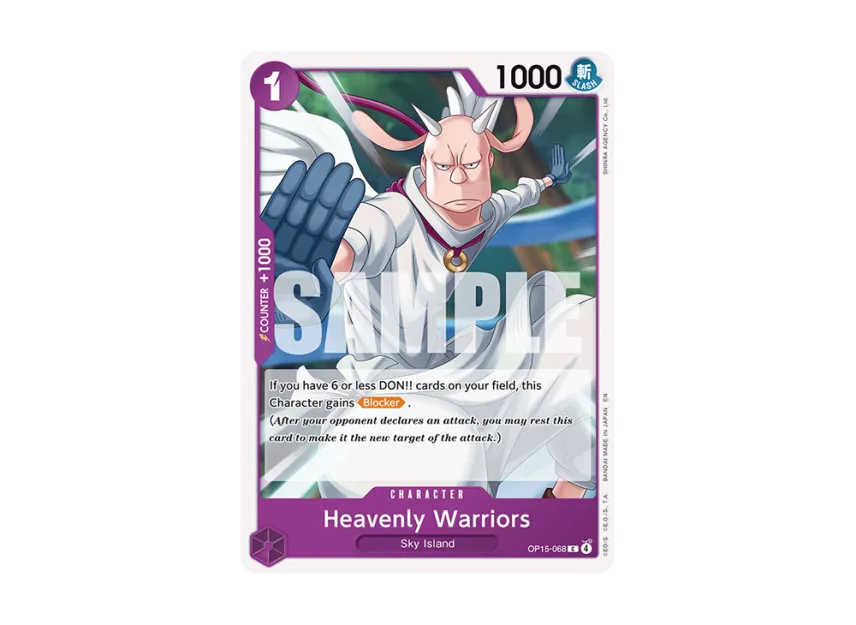 Heavenly Warriors C [OP15-068] [EN] (Booster Pack "ADVENTURE ON KAMI’S ISLAND")
