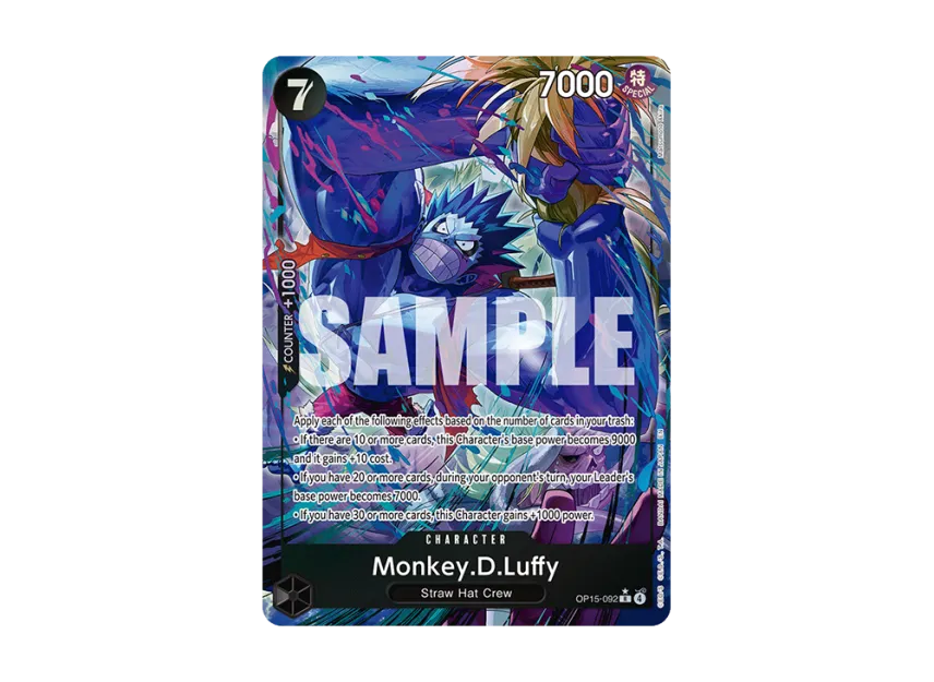 Monkey.D.Luffy R-P [OP15-092] [EN] (Booster Pack "ADVENTURE ON KAMI’S ISLAND")