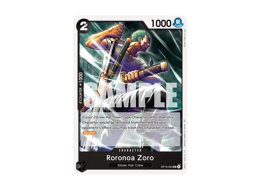 Roronoa Zoro UC [OP15-094] [EN] (Booster Pack "ADVENTURE ON KAMI’S ISLAND")