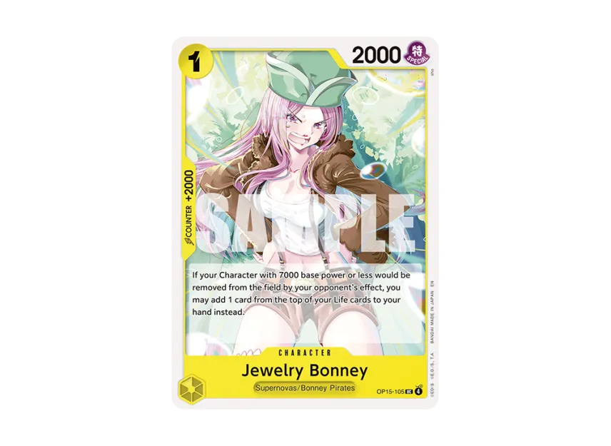 Jewelry Bonney UC [OP15-105] [EN] (Booster Pack "ADVENTURE ON KAMI’S ISLAND")