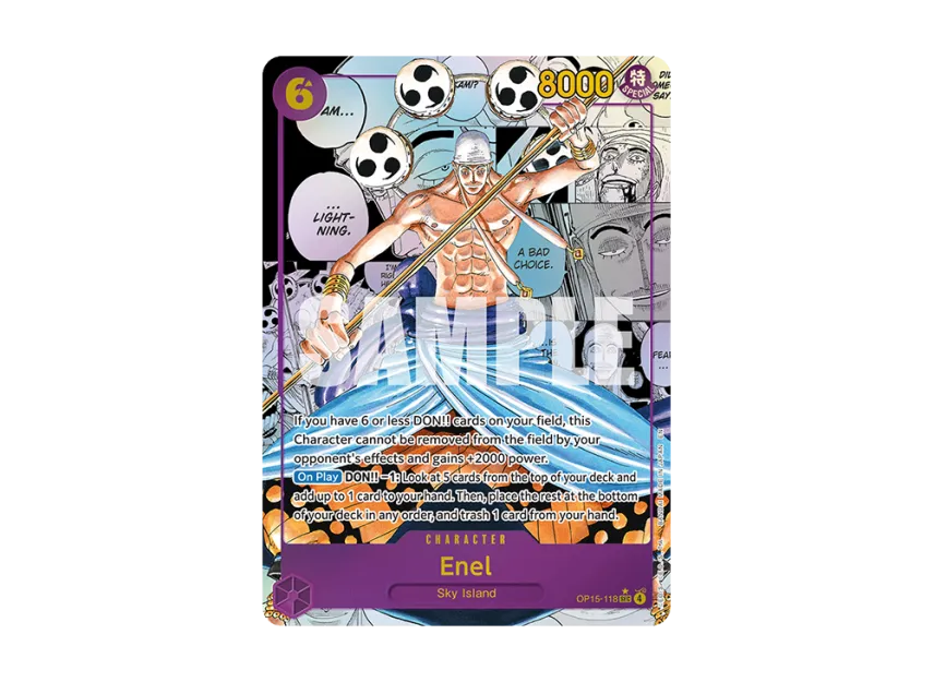 Enel SEC-SP : Comic Parallel [OP15-118] [EN] (Booster Pack "ADVENTURE ON KAMI’S ISLAND")