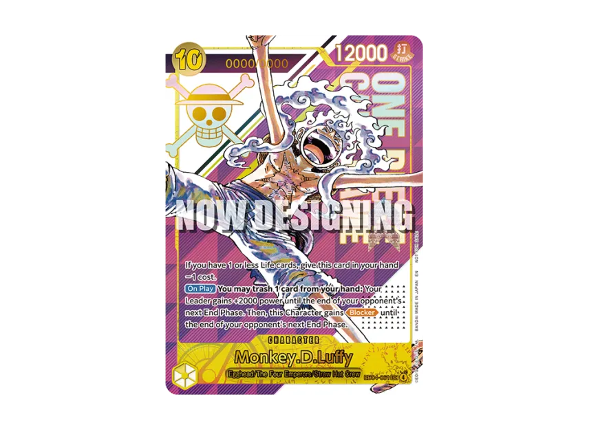Monkey.D.Luffy SEC : Opened : Serial Numbered : Top 8 [EB04-061] [EN] (Promotional Card "Championship 26-27 Regionals Season 1")