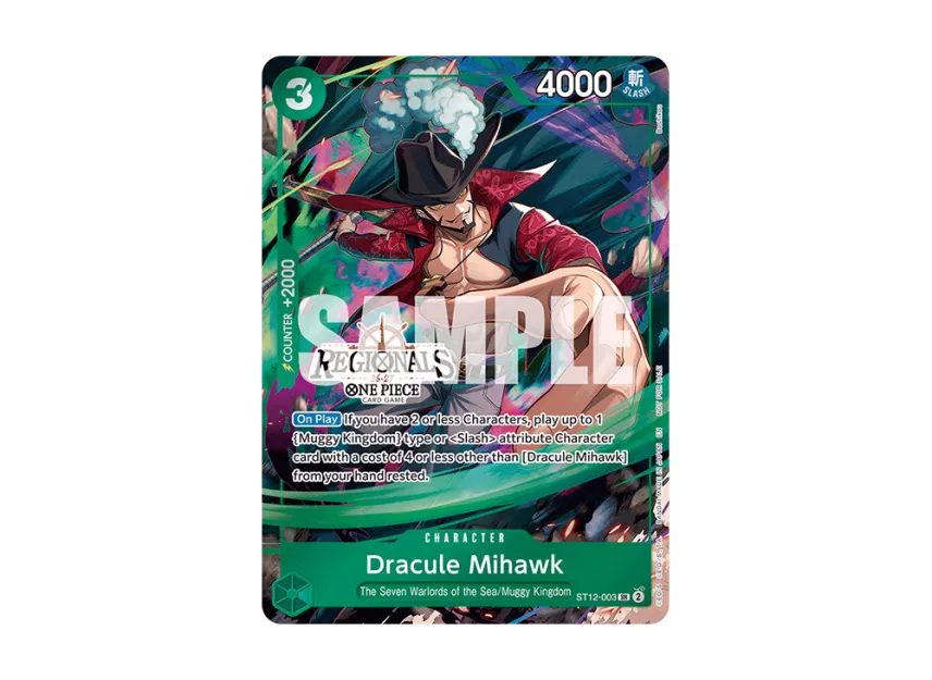 Dracule Mihawk SR : Participation [ST12-003] [EN] (Promotional Card "Regional Participation Pack 2026 Vol.1")