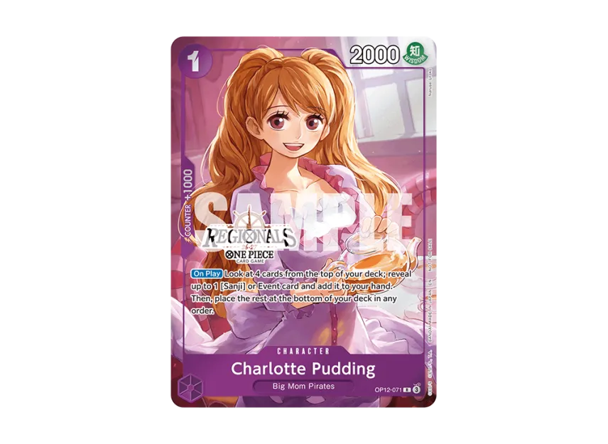 Charlotte Pudding R : Participation [OP12-071] [EN] (Promotional Card "Regional Participation Pack 2026 Vol.1")