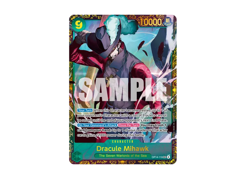 Dracule Mihawk SEC : Top 8 [OP14-119] [EN] (Promotional Card "Championship 26-27 Regionals Season 1")