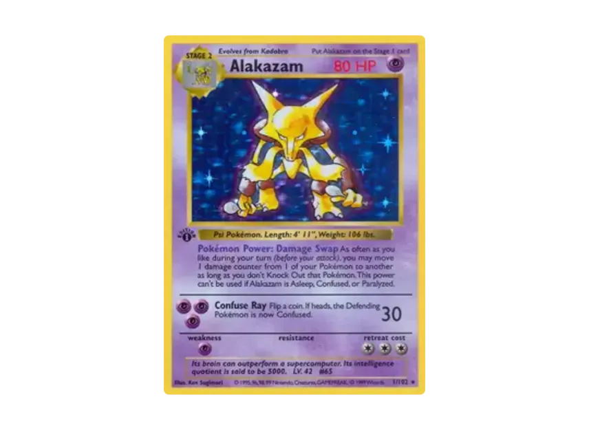 Alakazam R [102-SET-1ST-EDITION 1/102] [EN] (Base "Set 1st Edition")