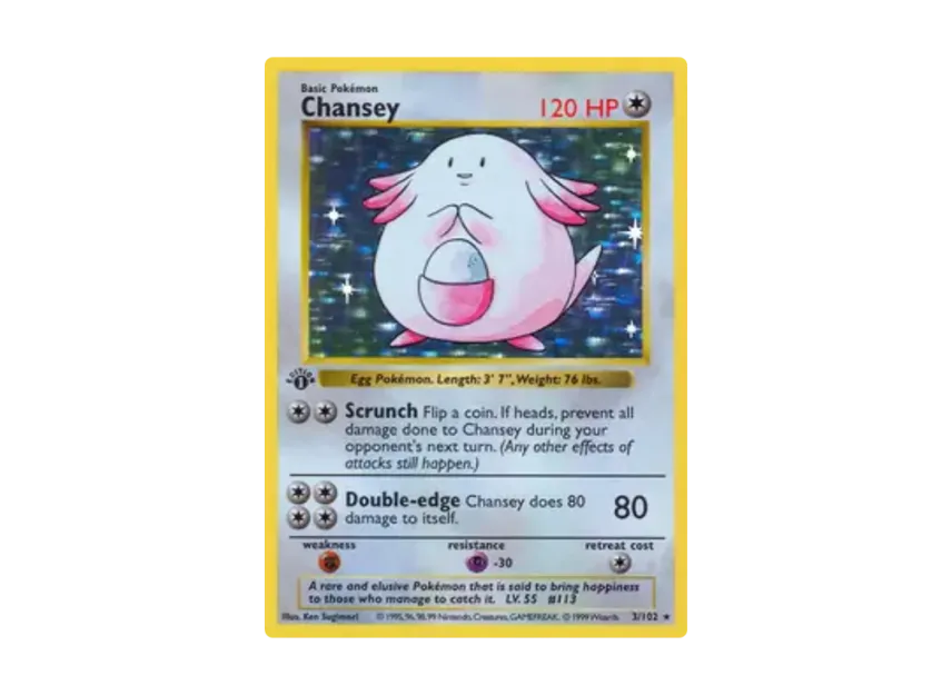 Chansey R [102-SET-1ST-EDITION 3/102] [EN] (Base "Set 1st Edition")