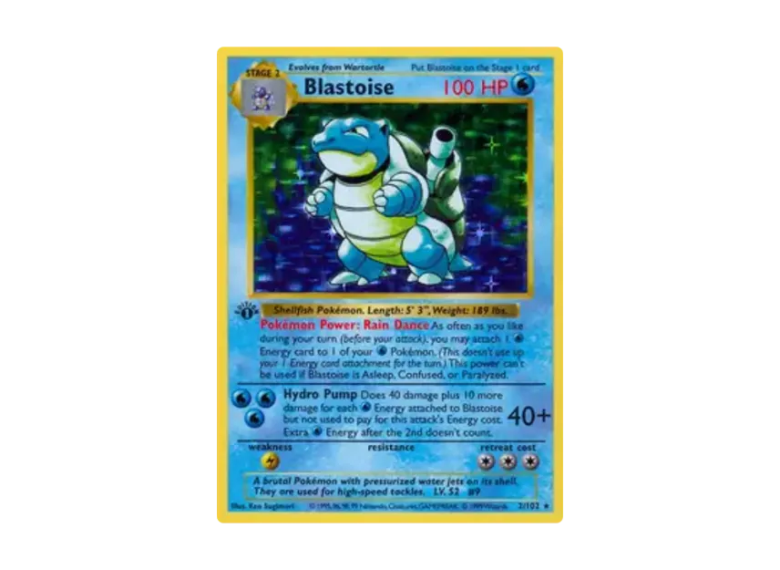 Blastoise R [102-SET-1ST-EDITION 2/102] [EN] (Base "Set 1st Edition")