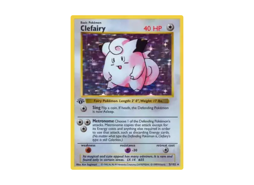Clefairy R [102-SET-1ST-EDITION 5/102] [EN] (Base "Set 1st Edition")