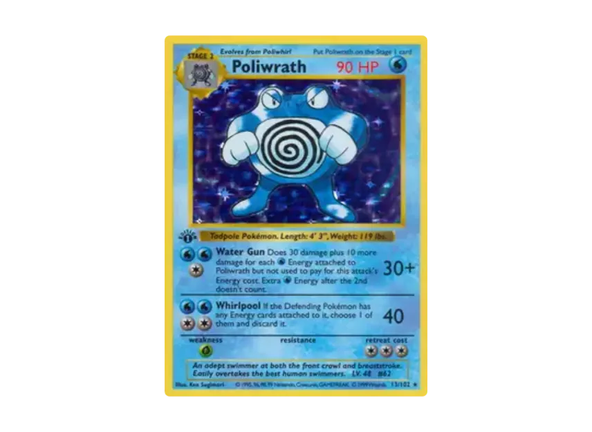 Poliwrath R [102-SET-1ST-EDITION 13/102] [EN] (Base "Set 1st Edition")