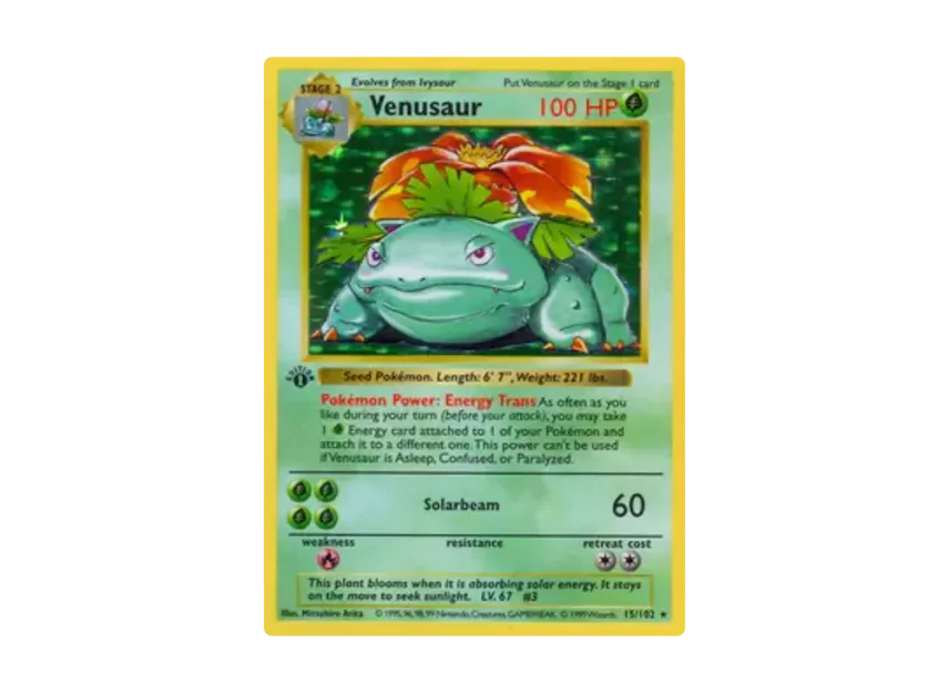 Venusaur R [102-SET-1ST-EDITION 15/102] [EN] (Base "Set 1st Edition")