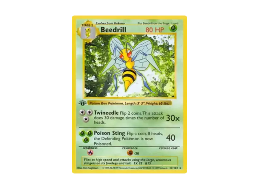 Beedrill R [102-SET-1ST-EDITION 17/102] [EN] (Base "Set 1st Edition")