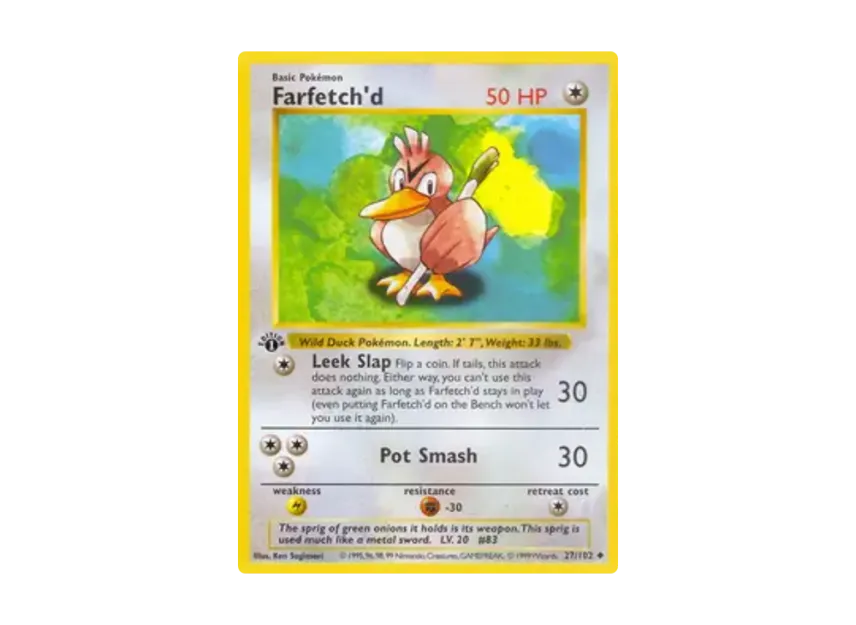 Farfetch'd U [102-SET-1ST-EDITION 27/102] [EN] (Base "Set 1st Edition")